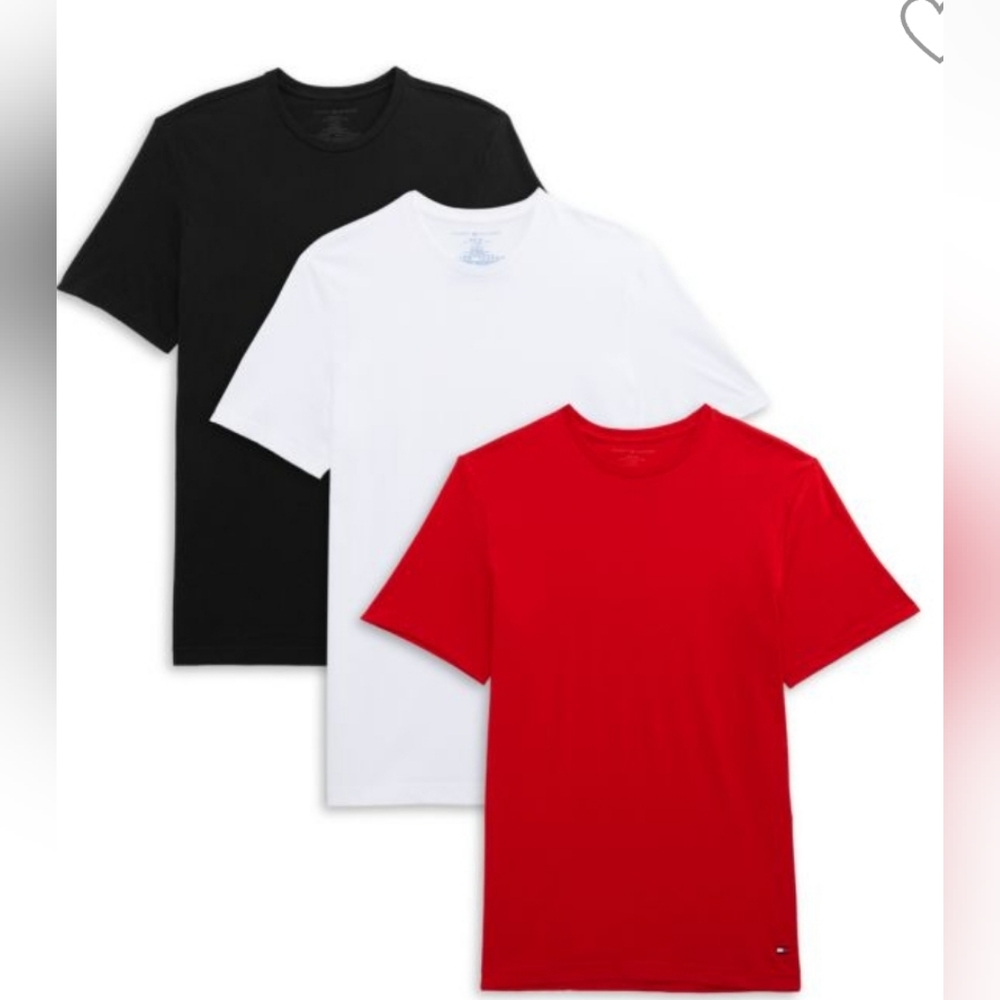 *(Ew)Tommy Hilfiger men's crewneck  t-shirt 3pack size L